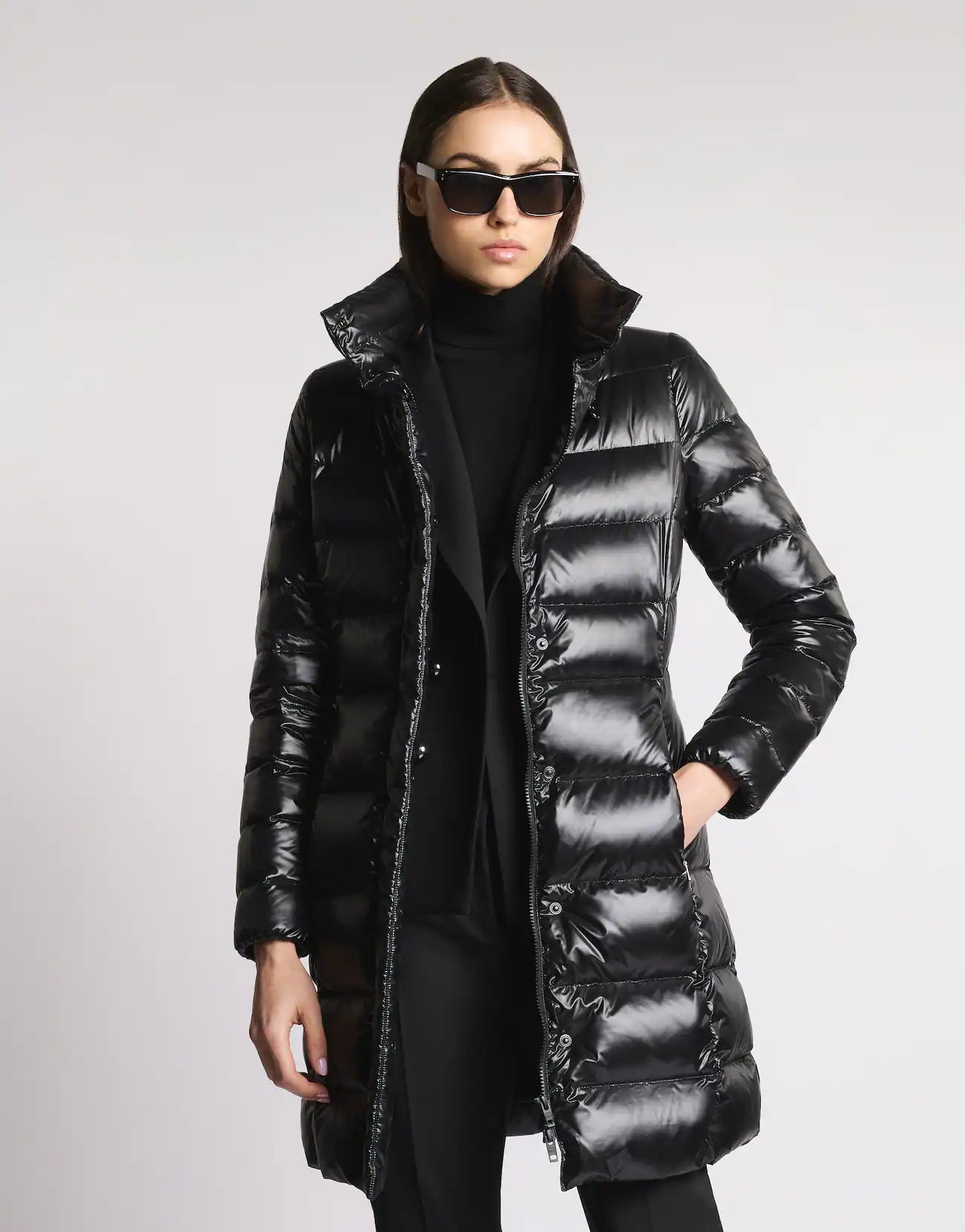 Piumino Lungo in Nylon