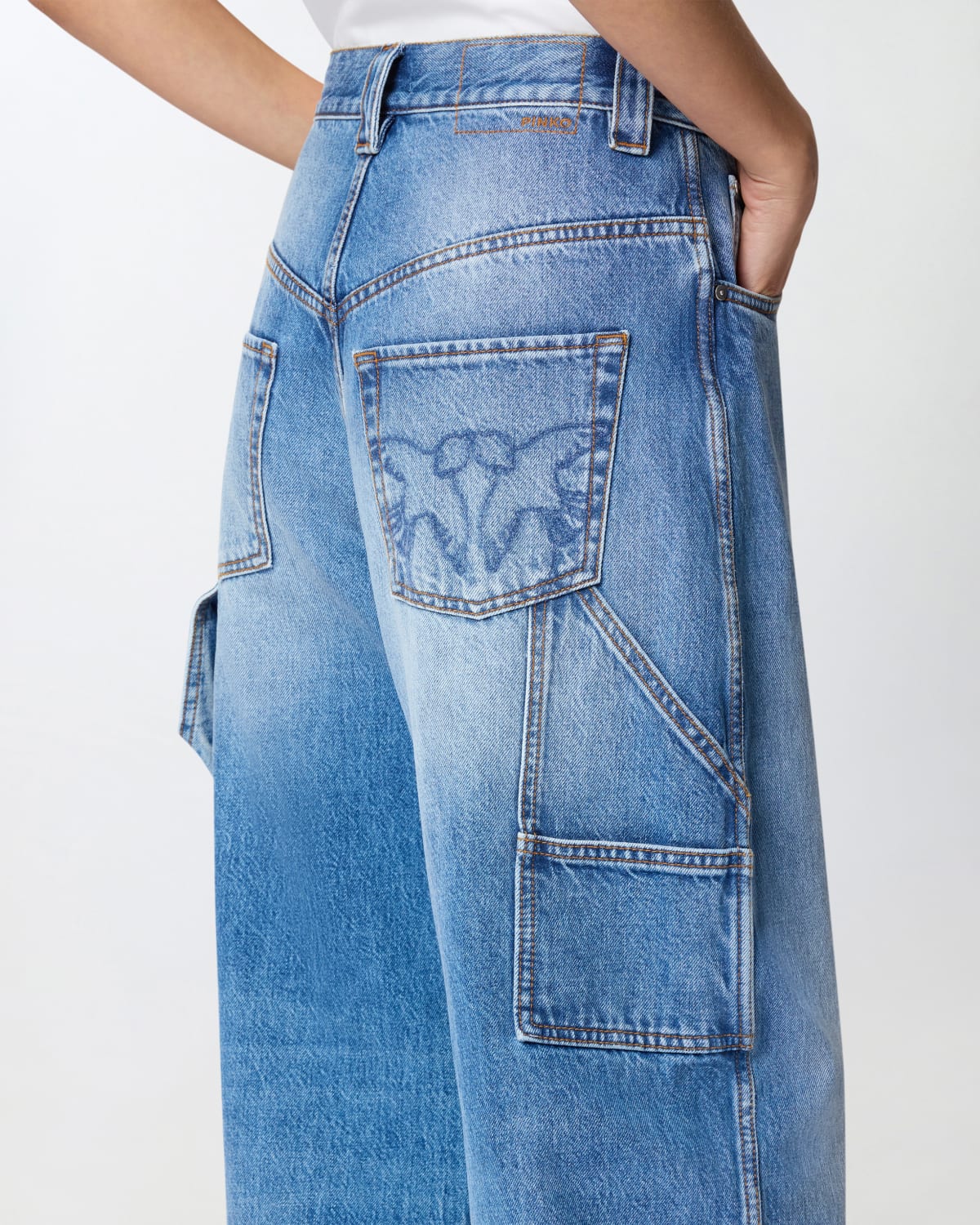 Jeans balloon con dettagli workwear